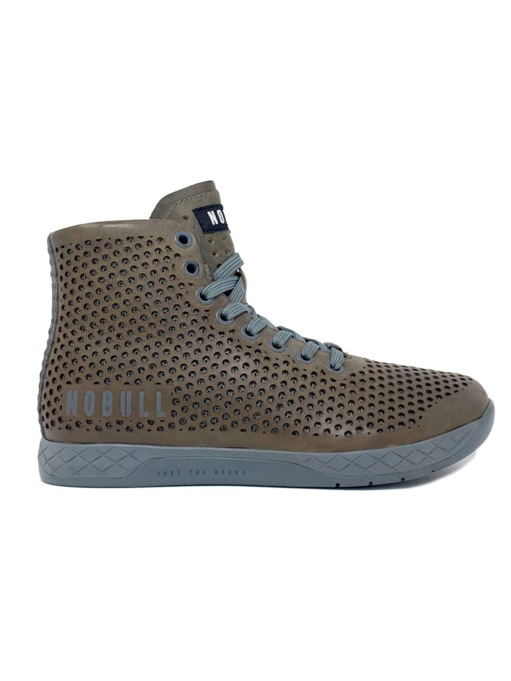 NOBULL High Top Trainer CrossFit Lifting Shoes Leather Perforated Men 7 Wmn 8.5